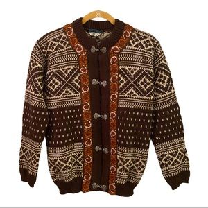 Dale of Norway Wool Nordic Clasp Sweater Size XS
